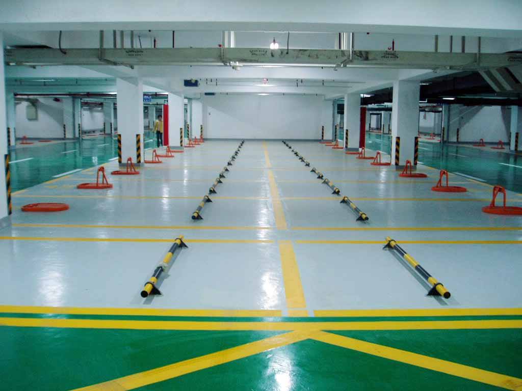 上海停车场车位划线厂家|地下车库划线厂家价格 
